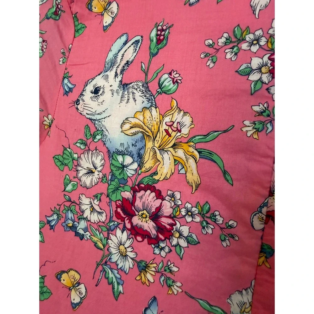 Gap Sarah Jessica Parker Girls Pink Bunny Bird Floral Tulle Skirt Dress XL 12